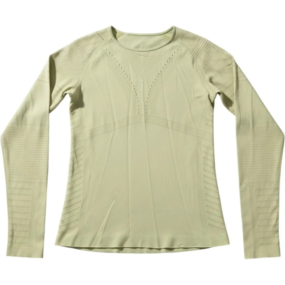 Lululemon Swiftly Tech Long Sleeve Shirt Yellow Lime Green Seamless Training Top